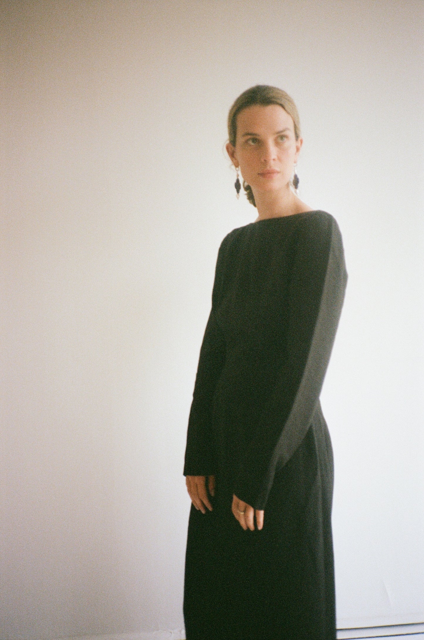 The Calila Dress in Noire