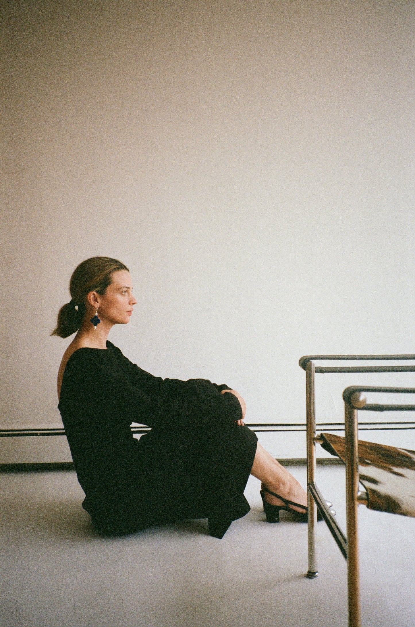 The Calila Dress in Noire