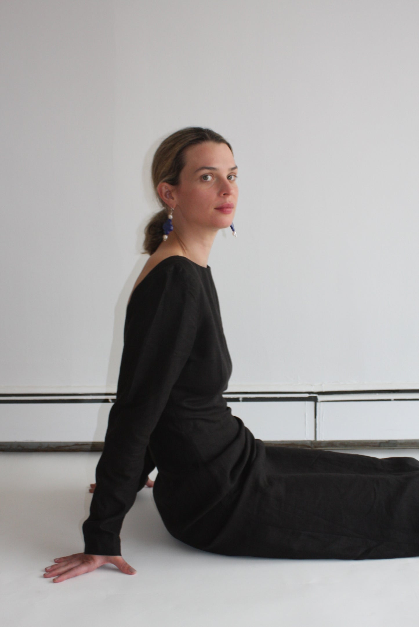 The Calila Dress in Noire