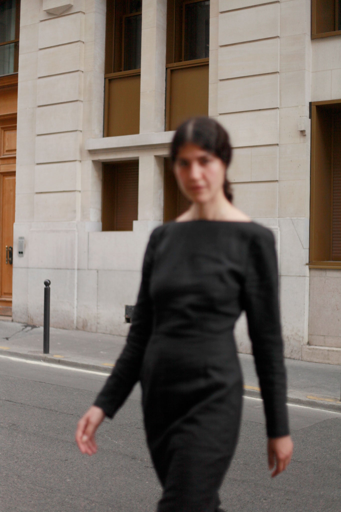 The Calila Dress in Noire